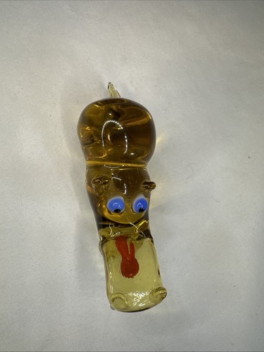Vtg Art Glass Hippo Figurine Handmade Miniature Hippopotamus Wild Animal Figure - Picture 9 of 13