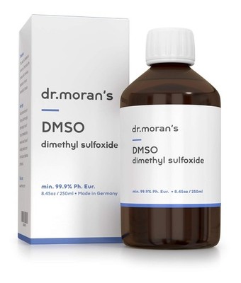 Dr. Moran's DMSO Pharma Grade 99.9% Pure Liquid in Amber Glass Bottle