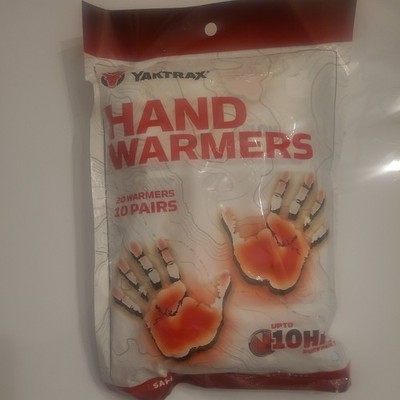 1 Bag Yaktrax 10 Pairs 8 Hours Pure Heat Hand Warmers Safe Natural Air Activated