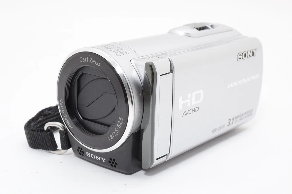 [Ex+4] Sony HDR-CX170 Handycam Camcorder HD Silver Digital Video Camera Japan - Image 2 of 4