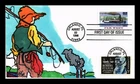 US COVER RIVERBOATS FAR WEST FIRST DAY ISSUE COMBO BOB ART HAND COLORED