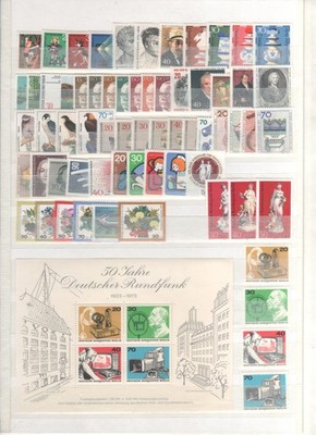 BERLIN 1972  1973  1974  Sammlung Jahrgänge komplett postfrisch