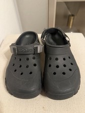 Size 10 Crocs Offroad Adjustable Heel Strap Sport Black Men's Clogs