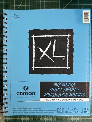 Mixed Media Pad 9x12 - 50 Sheets Heavyweight Art Paper for Watercolor  Drawing