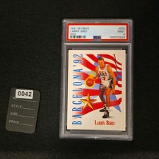 1991 Skybox Larry Bird USA Card #531, Barcelona '92, PSA 9