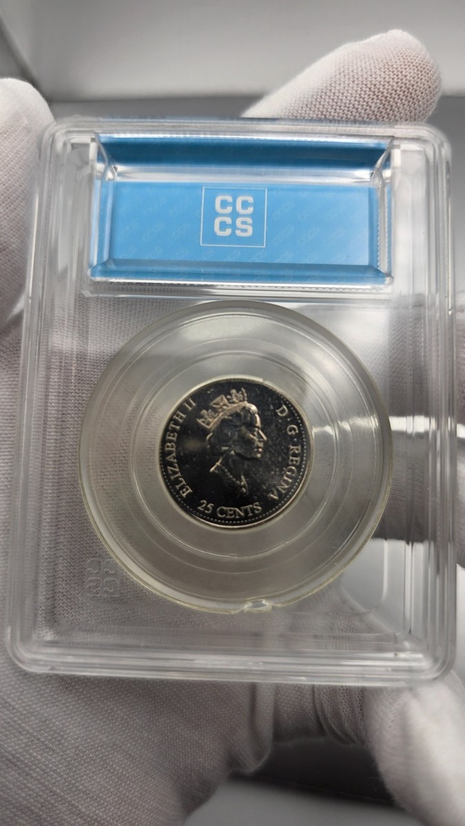 ERROR - 2000 Canada 25 Cents Harmony struck on a 4.91 gram CuNi