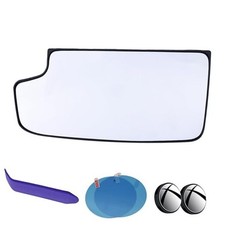 Driver Side Mirror Glass Compatible with Silverado 1500 2014-2018, Silverado