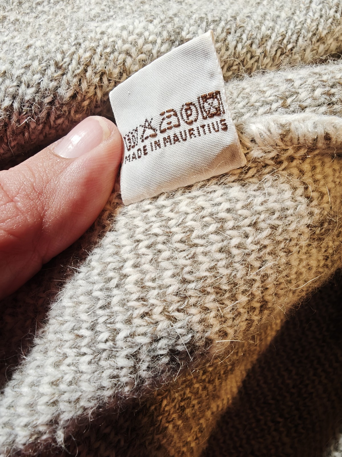 Vintage Wool Blend Jumper Cardigan - Size L Oversize image 4
