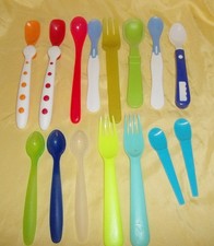 15 Pcs Kids Plastic Spoons forks Reusable Toddler Utensils Silverware