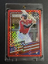 2026 Panini Prizm Stars & Stripes Jacob Seamon 53/149 Red Power Refractor RC LSU