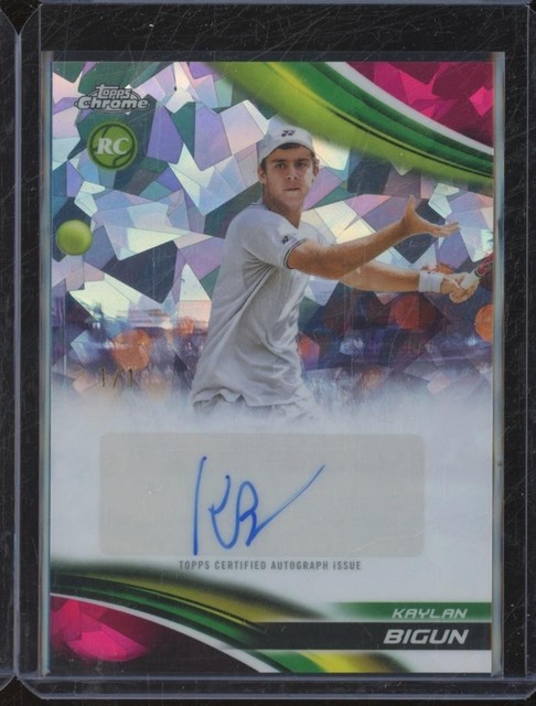 2025 Topps Chrome Tennis KAYLAN BIGUN RC Rookie Auto Padparadscha 1/1 JA166