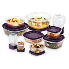 Rubbermaid 30pc Food Storage Set with Easy Find Lids Amethyst