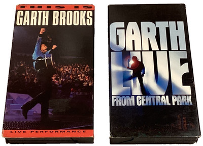 Garth Brooks Live Central Park VHS Country Music Performance ** BUY 2 GET 2 FREE