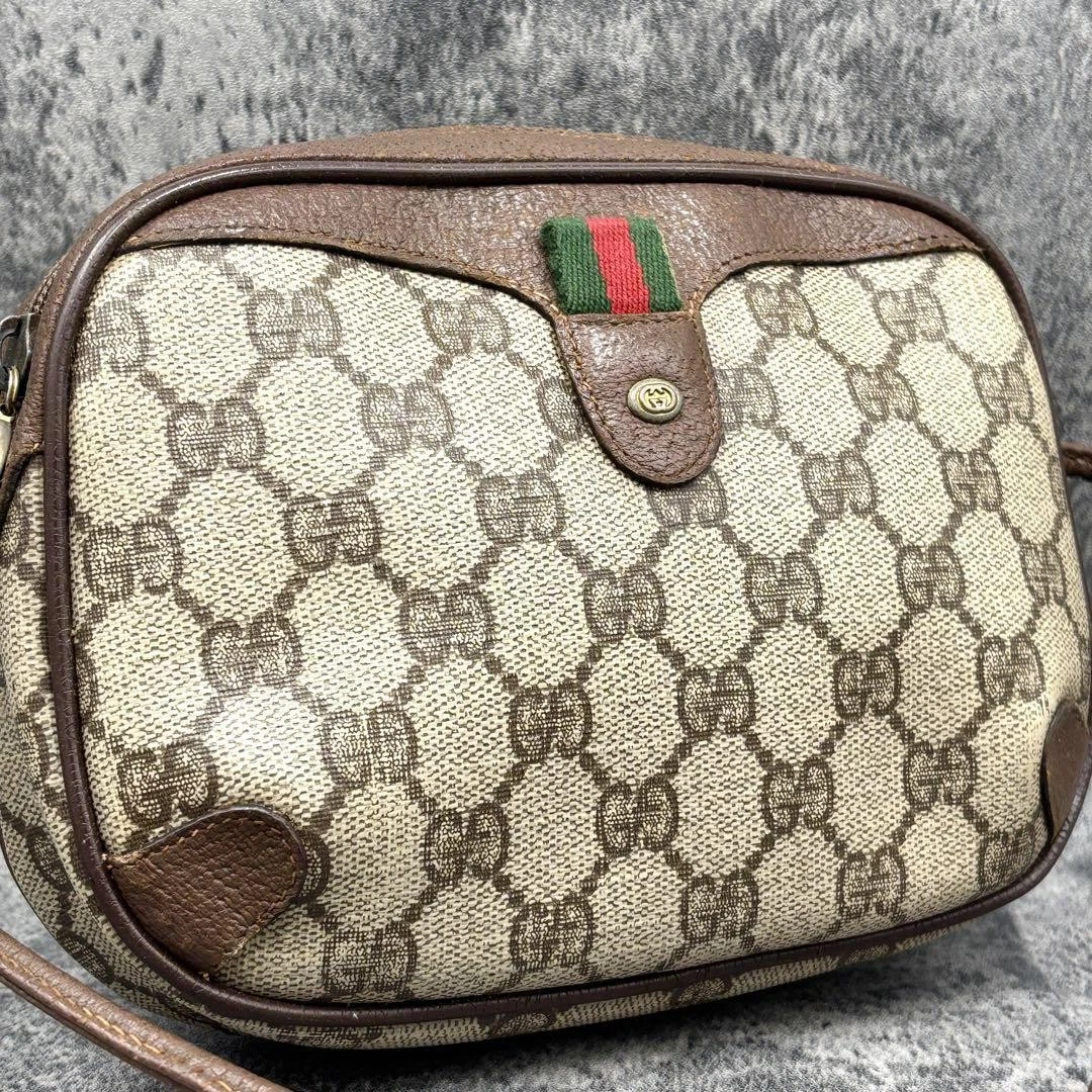 Sac à bandoulière GUCCI Sherry Line GG cuir beige