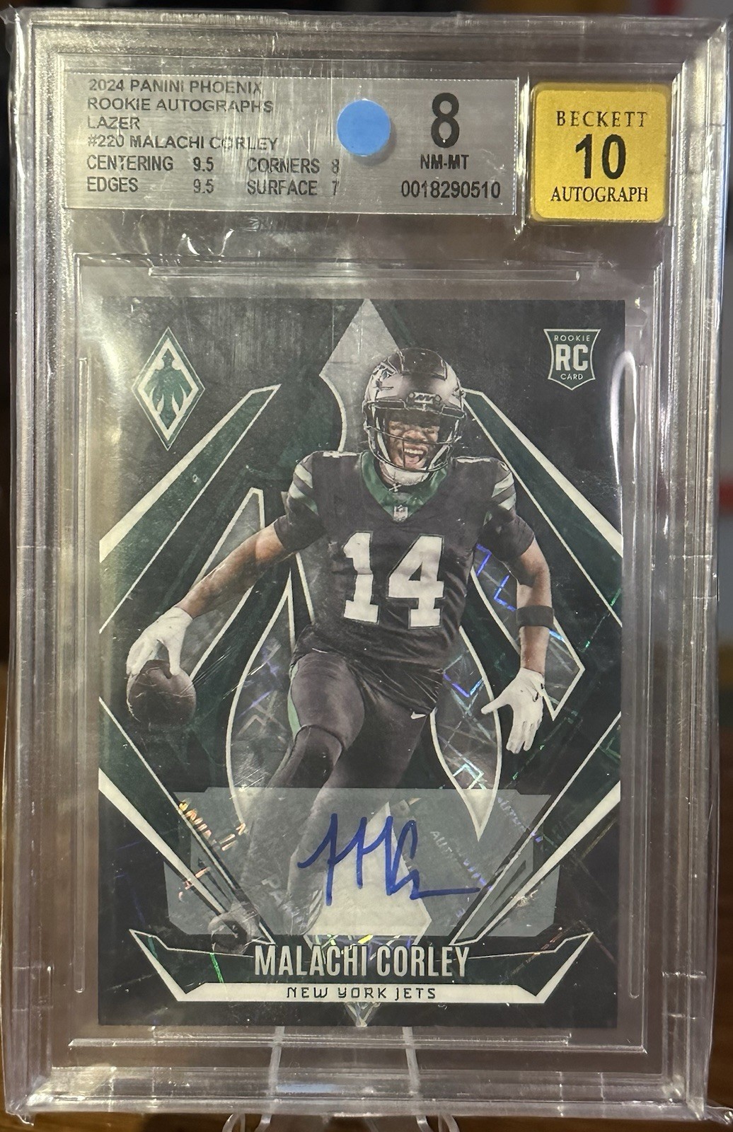 2024 Panini Phoenix - Rookies Malachi Corley #220 Lazer Autographs (RC)