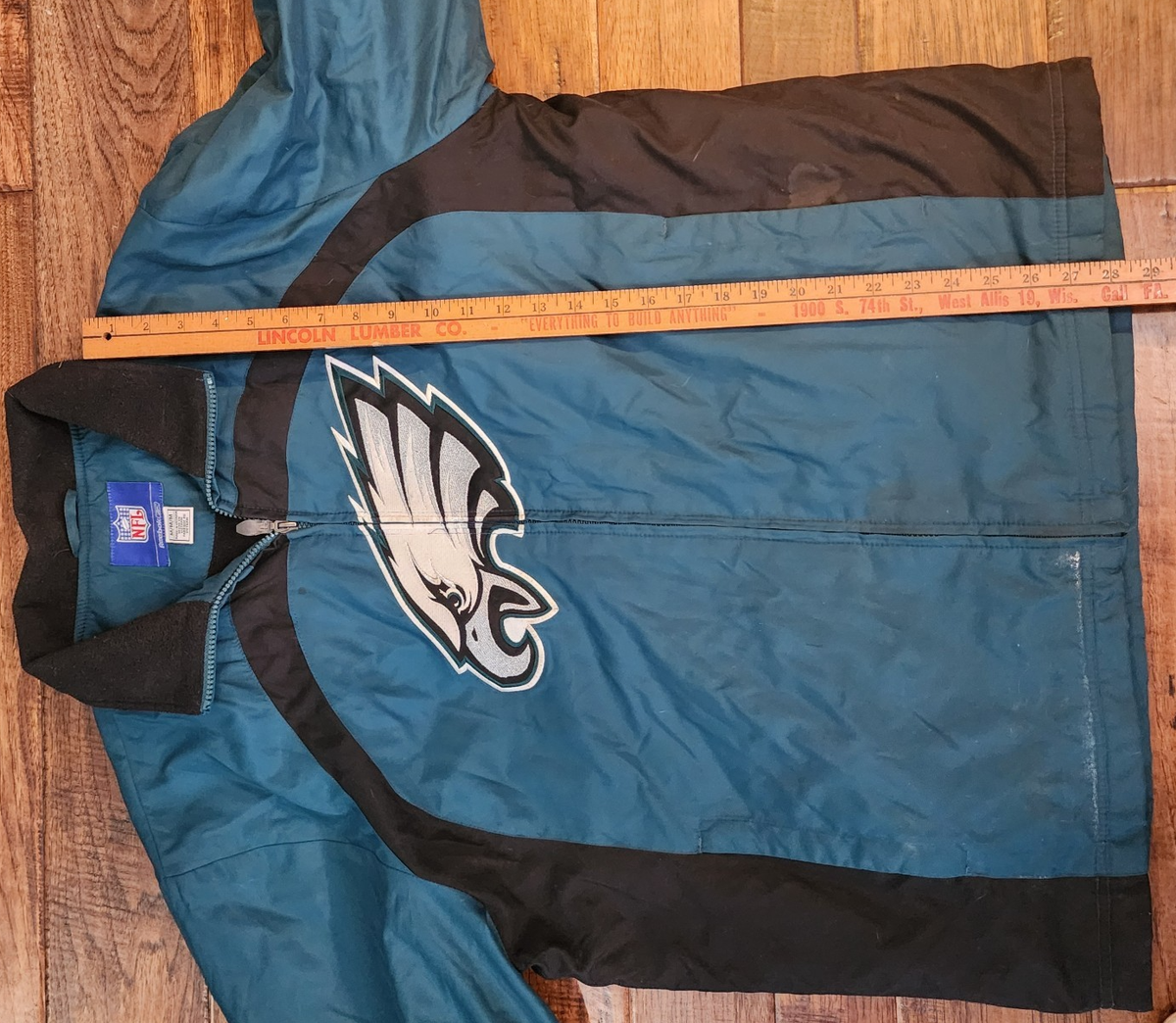 Reebok vtg 90's NFL Jacket Phildelphia Eagles lined Sz Med Coat