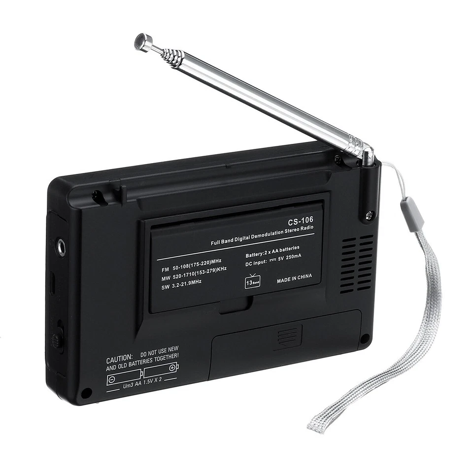 Digital World Vollfrequenz Radio Stereo Receiver FM/AM/SW/MW/LW mit Kopfhörer - Bild 3 von 4