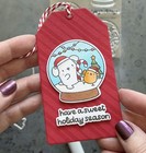 NEW - Stamptember 2025 - Mama Elephant - Holiday Snow Globe - Stamp and Die Set — photo 5