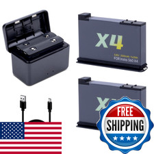Dftim 360 X4 Battery 2 Pack 2290Mah Battery Compatible For Insta360 X4 Camera