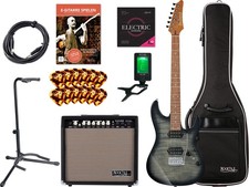 Ibanez AZ24S1F-TKS AZ E-Gitarre Tuner Combo Ständer Schule Saiten Plektren Set