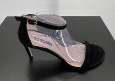 StuartWeitzman Nudistsong Sandals Womens Size 11 Black Leather Adjustable Strap