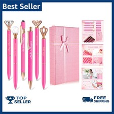 6 Pcs Fancy Pens for Women Crystal Diamond Pen for Journaling Pretty Glitter ...