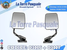 COPPIA SPECCHI UNIVERSALE PER TRATTORE SINISTRO+DESTRO SX+DX