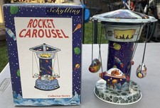 Schylling Rocket Carousel Tin Toy Collector Series With Box NEW