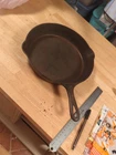 Antique Griswold No. 9 Cast Iron Skillet Pattern No.710F Erie Penny.