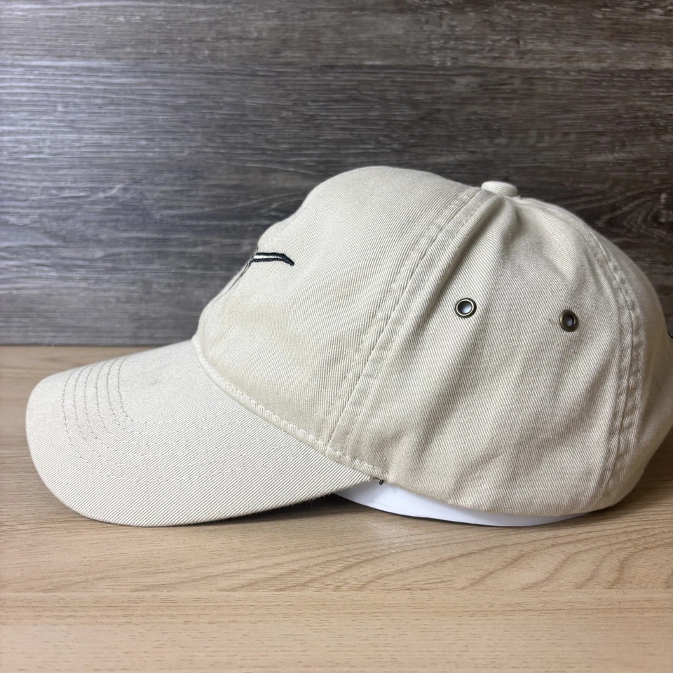 Courtright Enterprises Hat Cap Strap Back Beige Black Longhorn Embroidered Mens - Image 4 of 4