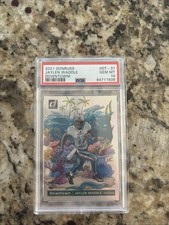 2021 Clearly Donruss Jaylen Waddle Downtown PSA 10 Dolphins Broncos Case Hit 