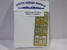 1/350 AIRCRAFT MODEL KIT -WHITE ENSIGN PHOTO ETCH PARTS FOR OS2U-1 KING FISHER