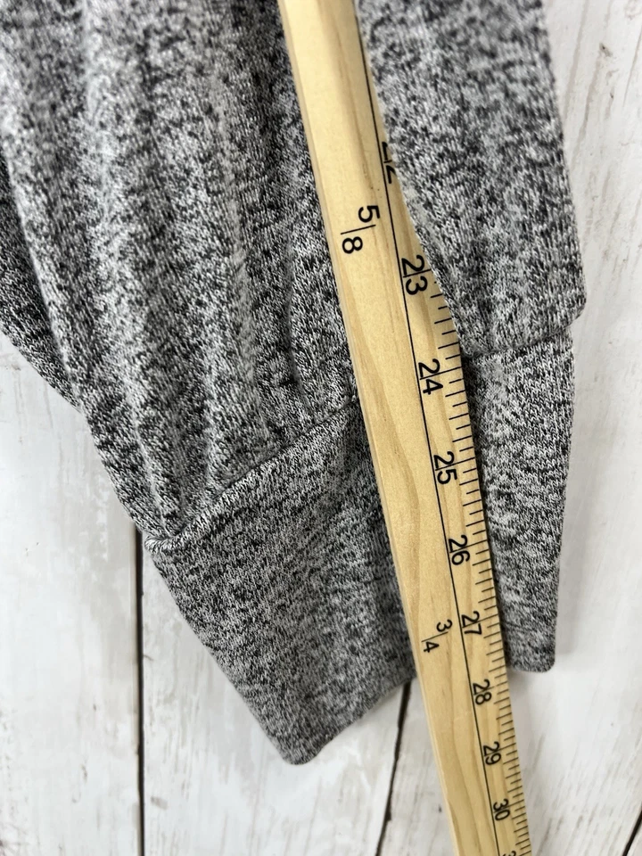 Suéter Lane Bryant 30/32 Gris Suave Elástico Algodón Spandex Cuello en V Plus Pullover Foto 4 de 4