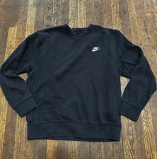 Nike Sportswear Club Fleece Crewneck Sweatshirt Black Small