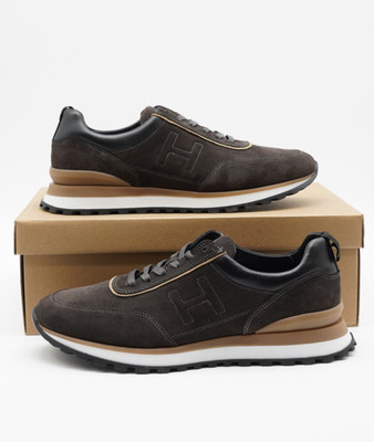 Hackett Sneakers Shoes H Logo Beige Brown Suede UK 9 US 10 EUR 43 7083G