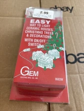 Gem 9 Outlet 9 ft. Extension Cord for Ceramic Houses New in Package  Free Ship