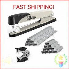 Metal Stapler Heavy Duty 50 Sheet Capacity with 1750 Staples and Staple Remover,