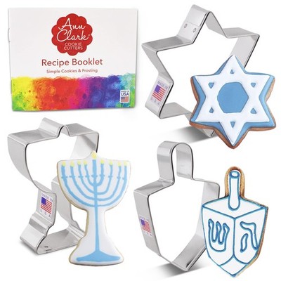 ChanukkahAusstechformen, 3teiliges Set von Ann Clark, Davidstern, Dreidel und...