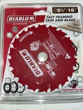 New in Package Diablo 5-3/8in. x 18-Teeth Fast Framing Circular Saw Blade