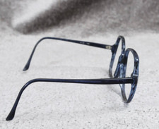 Essence 483 1980s Large Lapis Mottled Blue Glasses Frames Blue 145 No Lenses VTG