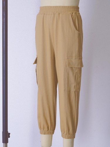 Kids Boys' Cotton Cargo Jogger Pants with Pockets Athletic Sports Sweatpants - Picture 33 of 57