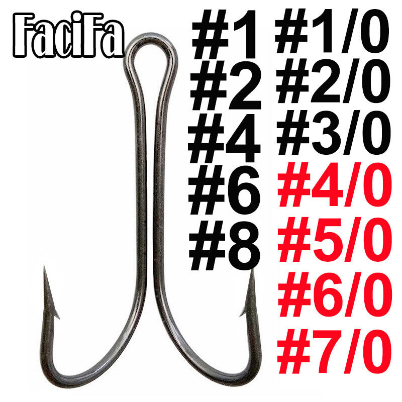 Treble Hooks and Double Hooks for Fishing