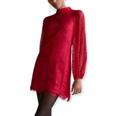 Anthropologie Maeve Lace Mini Dress Open-Back Sz 8 Long Sleeve Romantic Cute | eBay Anthropologie Maeve Lace Mini Dress Open-Back Sz 8 Long Sleeve Romantic Cute | eBay