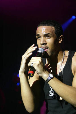 Craig David on stage at party after the MOBO awards at Scala club - Old Photo
