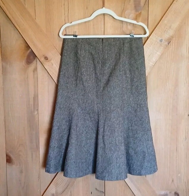 Robert Rodriguez Wool Pleated Midi Skirt in Classic Style