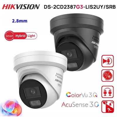 Hikvision DS-2CD2387G3-LIS2UY/SRB 4K 8MP Smart Hybrid Light ColorVu3.0 IP Kamera