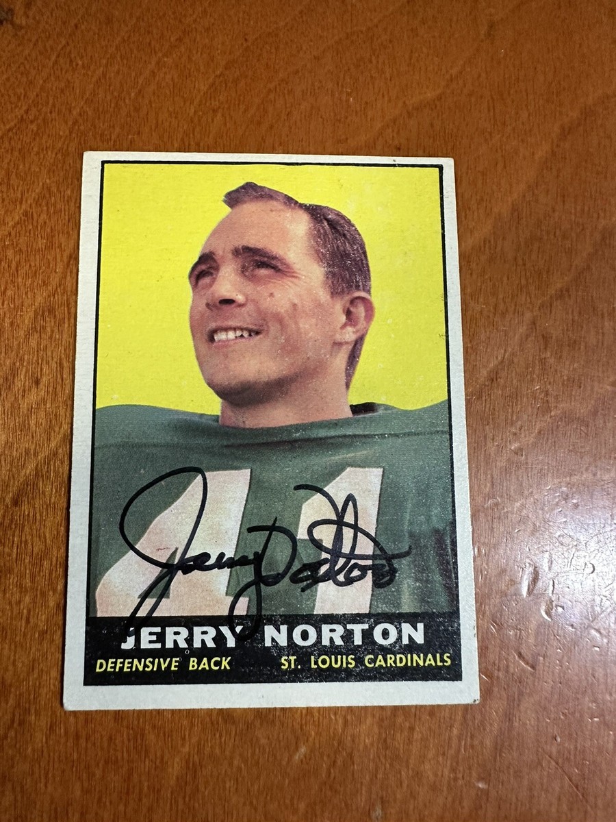 1961 Jerry Norton signed card Philadelphia #120 AUTO Autograph