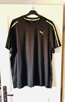 Puma T-Shirt schwarz/gelb, Gr. XL, Kurzarm, sehr guter Zustand