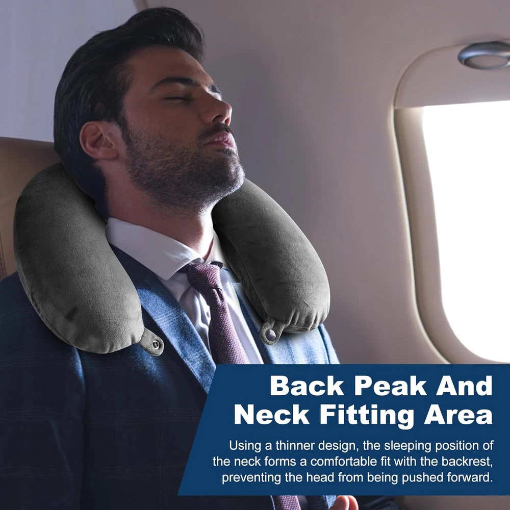 Memory Foam Travel Neck Pillow - Compact & Lightweight for Ultimate Comfort Memory Foam Travel Neck Pillow - Compact & Lightweight for Ultimate Comfort