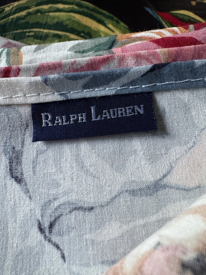 NEW VINTAGE RALPH LAUREN ALLISON FLORAL RECTANGULAR BANQUET TABLECLOTH 58" x 106 - Image 4 of 4